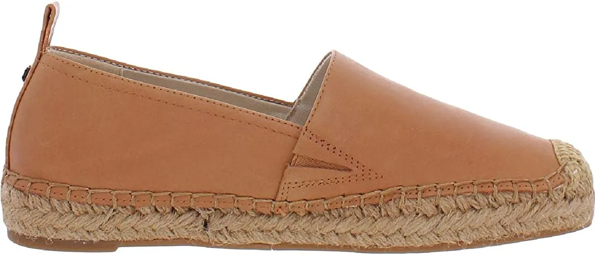 Edelman Espadrilles Leather On Cuoio Adaptive Rounded Slip Brown Toe Flats Sam Kenley Happy customers