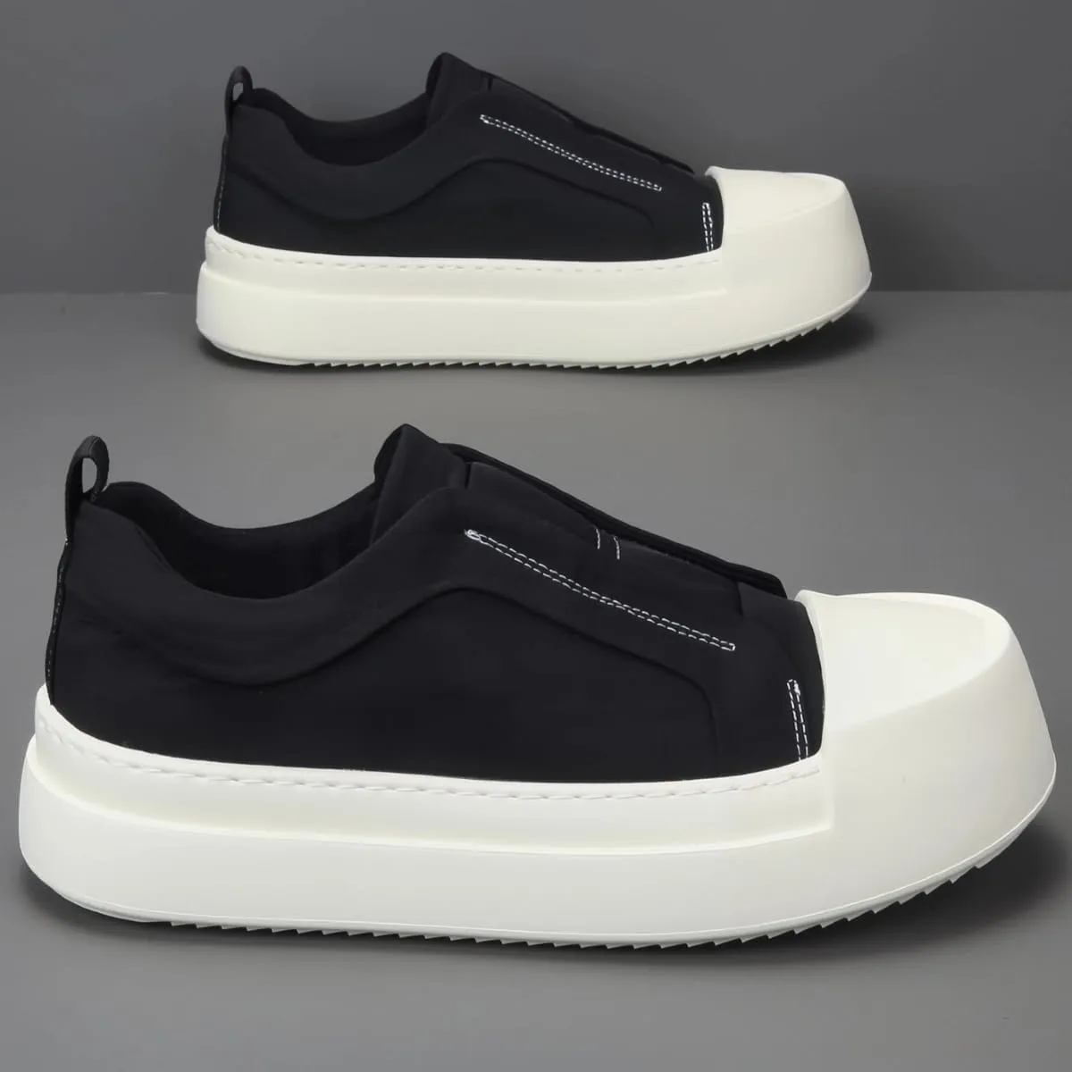 Fashion Sneaker Shoes for Men Casual Slip-on Closed Toe Waterproof Platforms Flats Shoes Light Outdoor Activities
