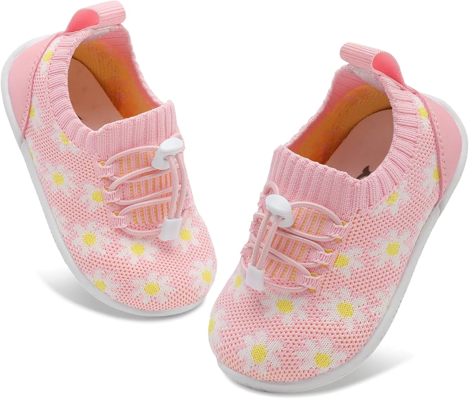 FEETCITY Baby Shoes Boys Girls First Walking Shoes Infant Sneakers Crib Shoes Breathable Lightweight Slip On Shoes