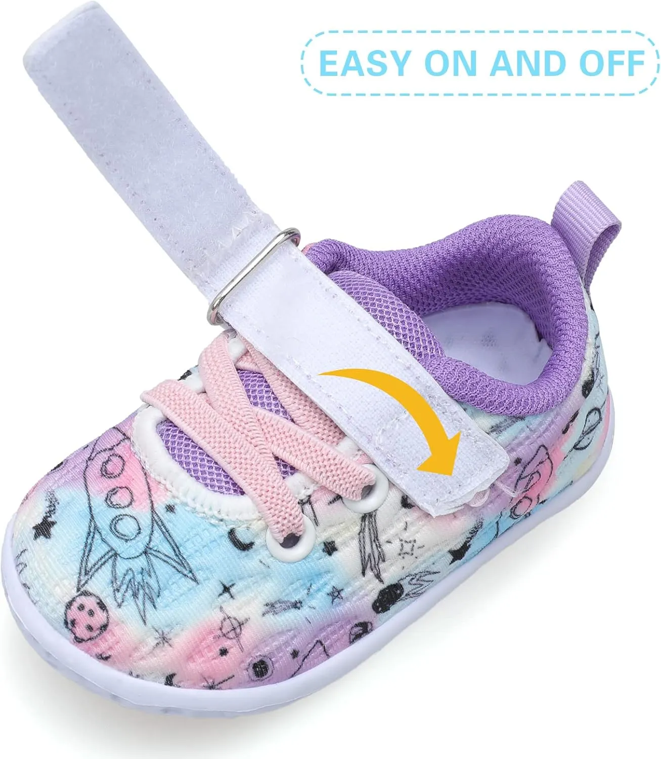 FEETCITY Baby Sneakers Boys Girls Infant Shoes First Walking Shoes Newborn Crib Shoes Toddler Slip On Shoes