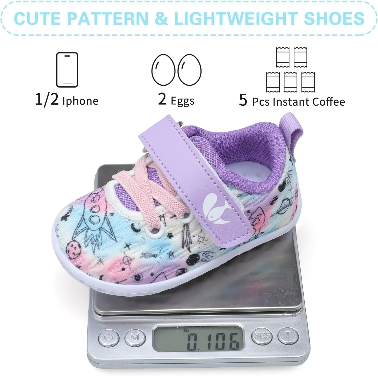 FEETCITY Baby Sneakers Boys Girls Infant Shoes First Walking Shoes Newborn Crib Shoes Toddler Slip On Shoes