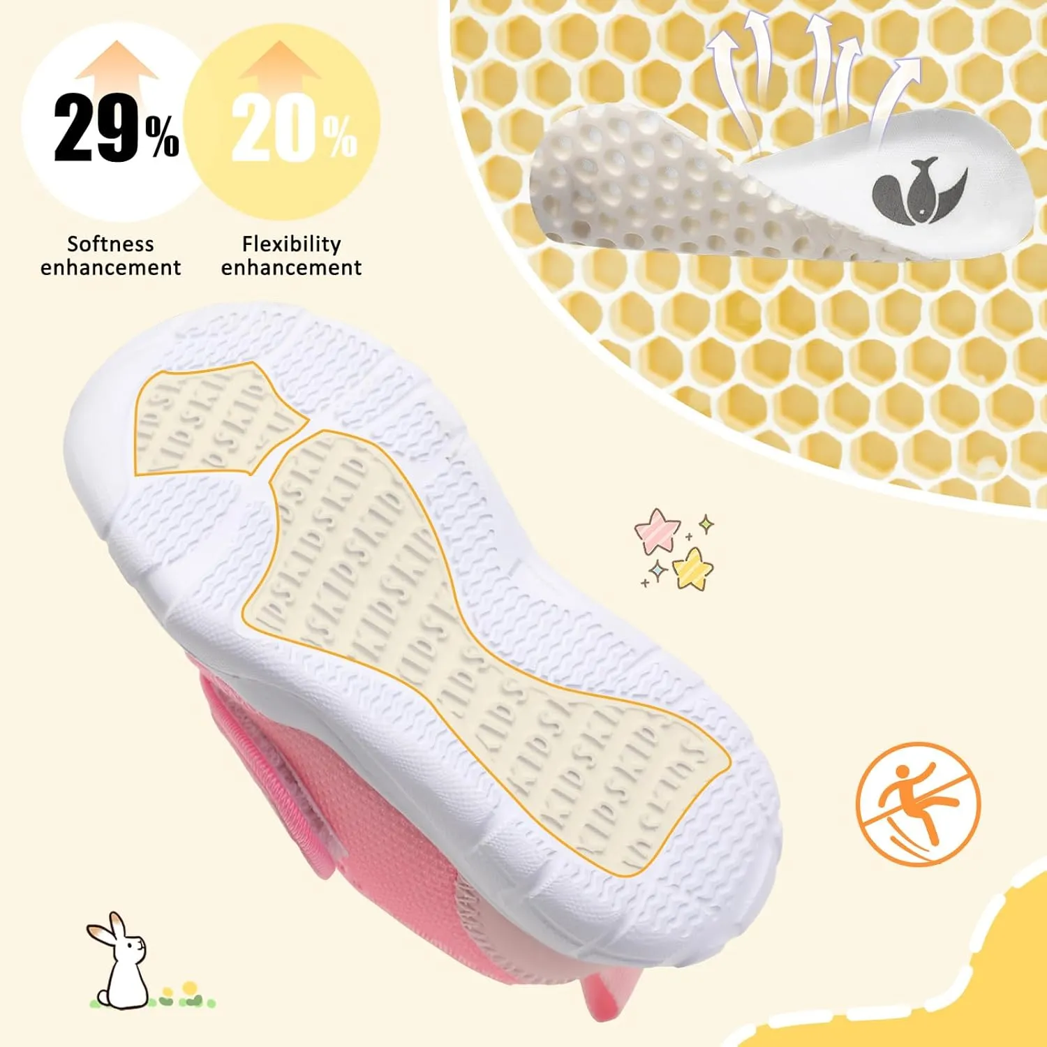 FEETCITY Toddler Shoes Boys Girls Toddler Slip On Sneakers Kids Tennis Shoes Sports Shoe Walking Shoe