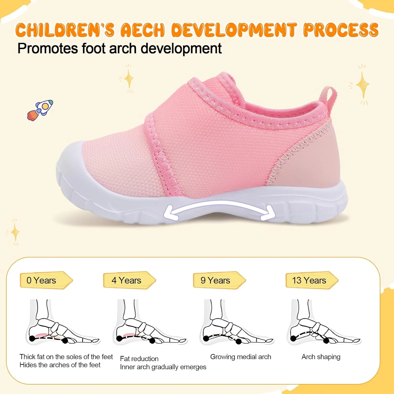 FEETCITY Toddler Shoes Boys Girls Toddler Slip On Sneakers Kids Tennis Shoes Sports Shoe Walking Shoe