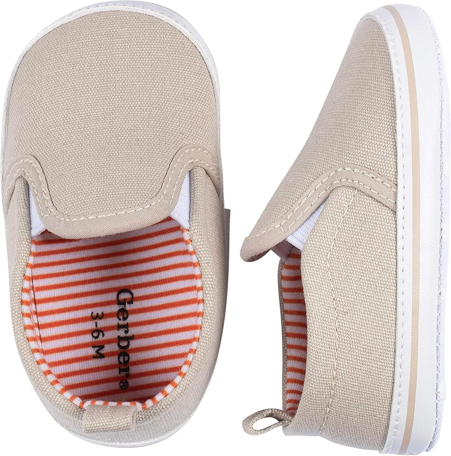 Gerber Unisex-Baby Newborn Infant Toddler Boy and Girl Slip-on Sneaker Crib Shoe