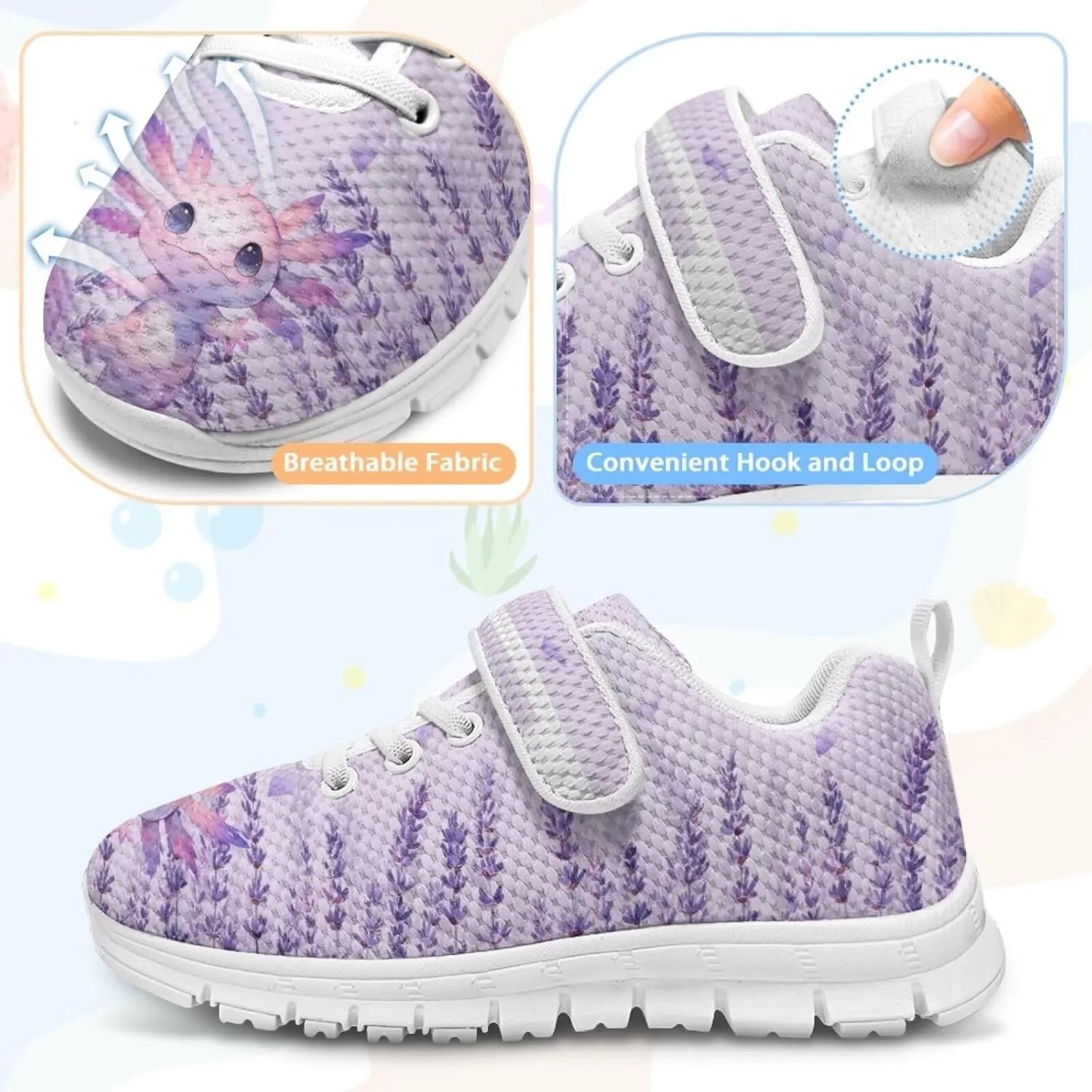 Girls' Athletic Tennis Shoes Cute Slip On Kids Sneakers Running Shoes