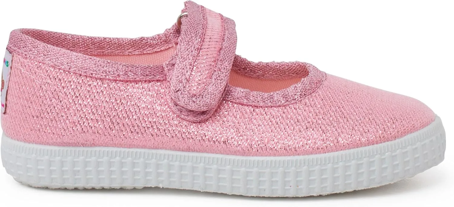 Glitter Mary Janes Adhesive Strap