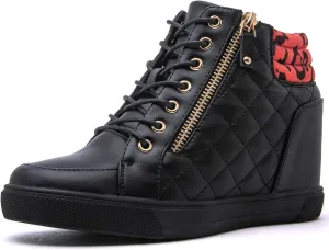 GLOBALWIN Women's Ankle Boots Wedge Sneakers For Women