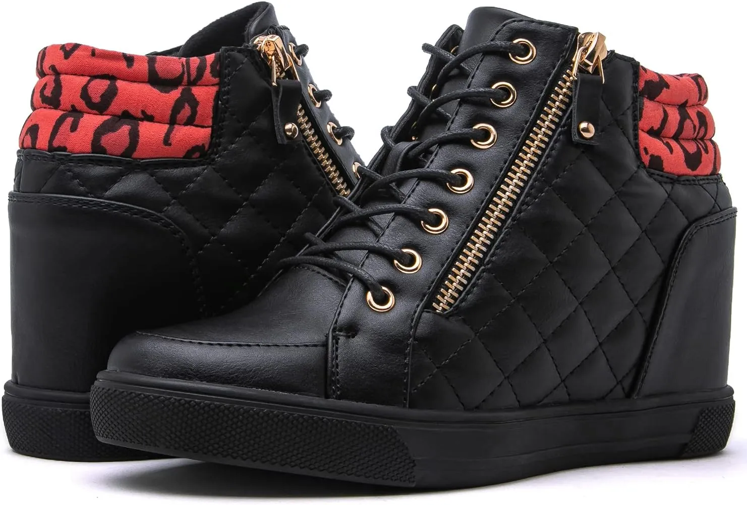 GLOBALWIN Women's Ankle Boots Wedge Sneakers For Women