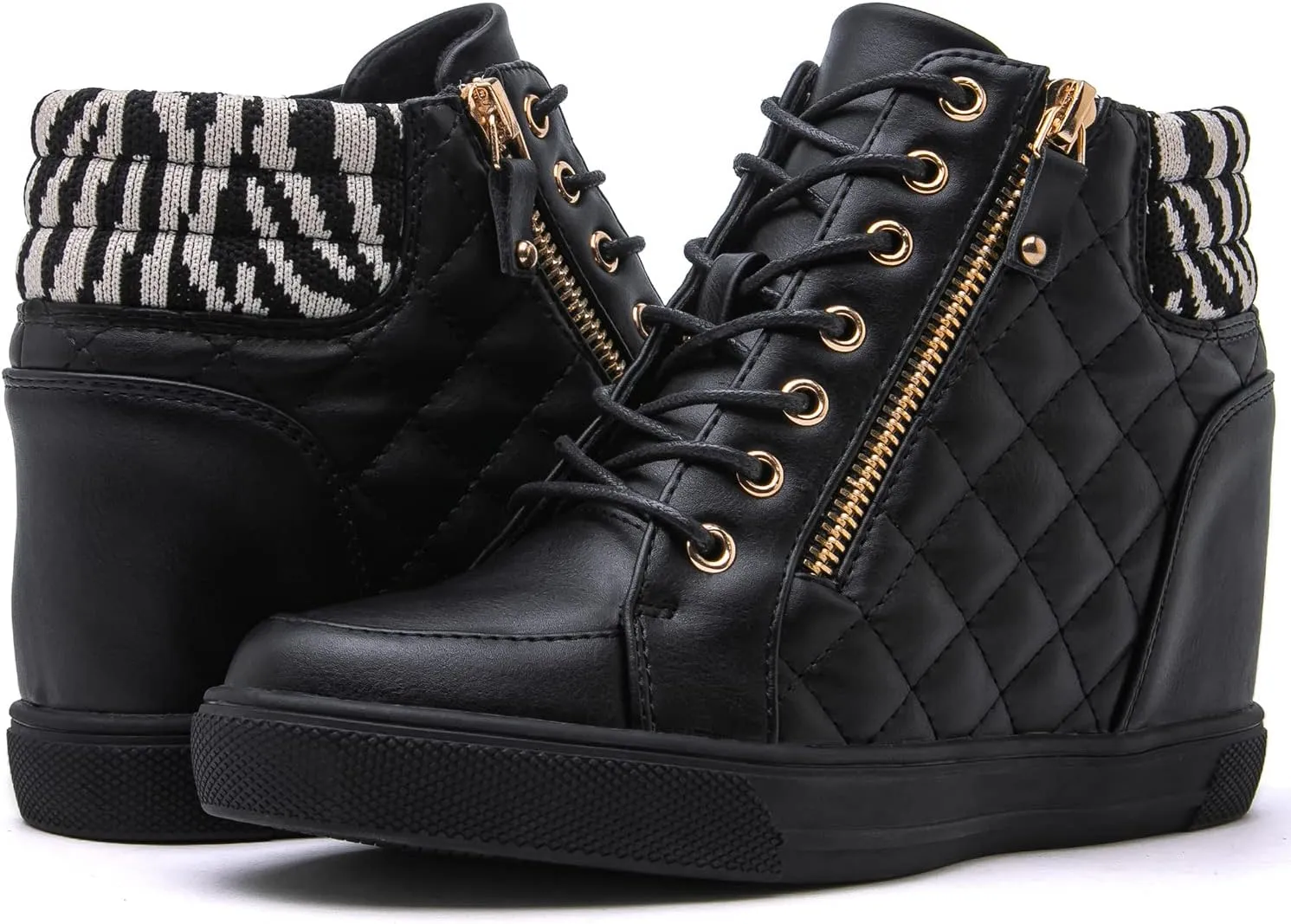 GLOBALWIN Women's Ankle Boots Wedge Sneakers For Women