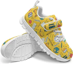 Howilath Little Kid Sneakers One Strap Sports Shoes Sneakers for Boys Anti-Skid Running Tennis Shoes