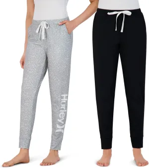 Hurley Womens 2 Pack Pajama Pants, Cute Super Soft Sleep Joggers