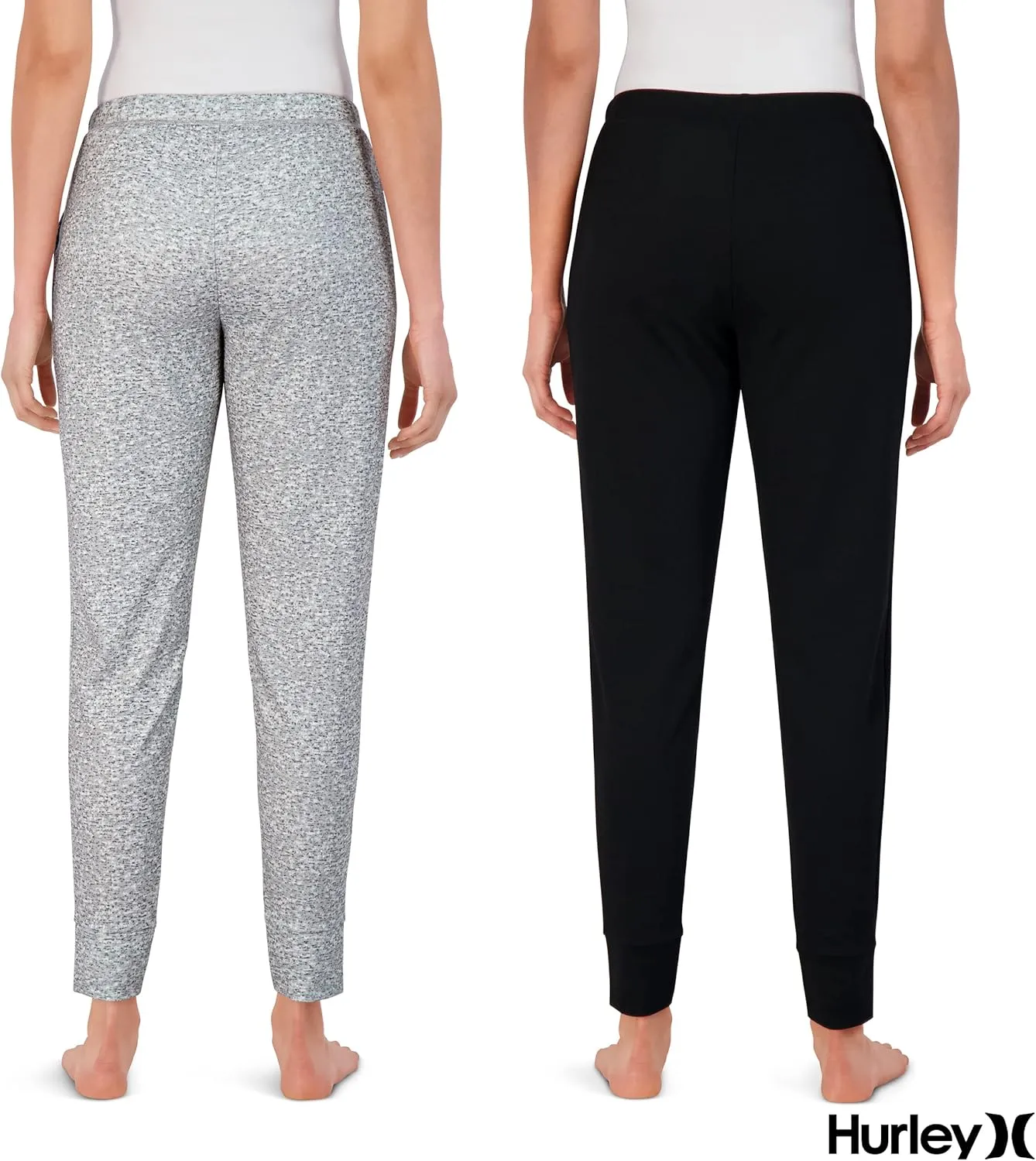 Hurley Womens 2 Pack Pajama Pants, Cute Super Soft Sleep Joggers
