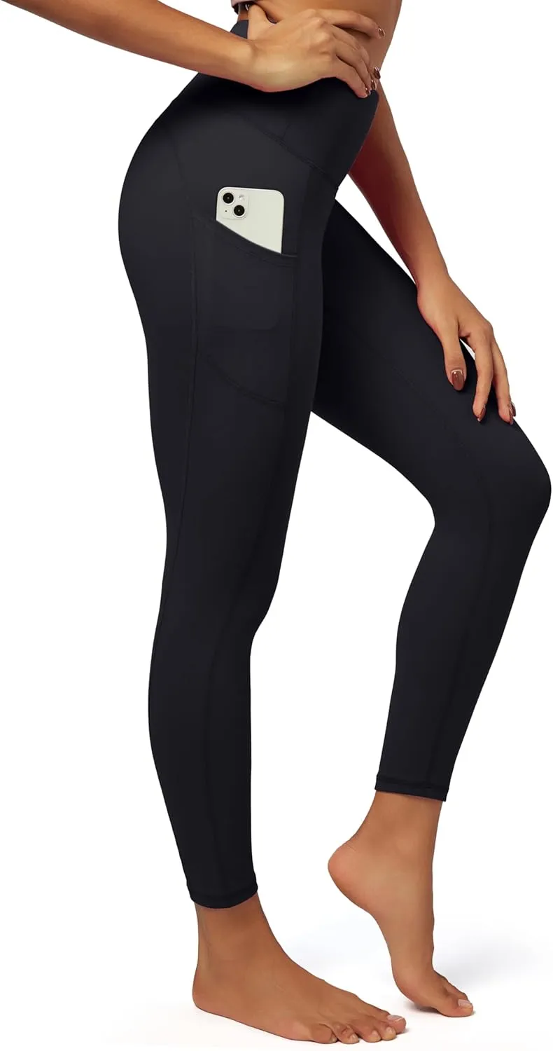 IUGA Fleece Lined Leggings with Pockets for Women Thermal Leggings for Women High Waisted Yoga Pants Winter Workout Leggings