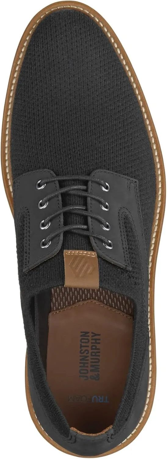 Johnston & Murphy Men’s Upton Knit Plain Toe - Men’s Walking Shoes, Casual Shoes for Men, Sneakers for Men, Flexible Knit Shoes for Men, TRUFOAM Sole & Rubber Sole