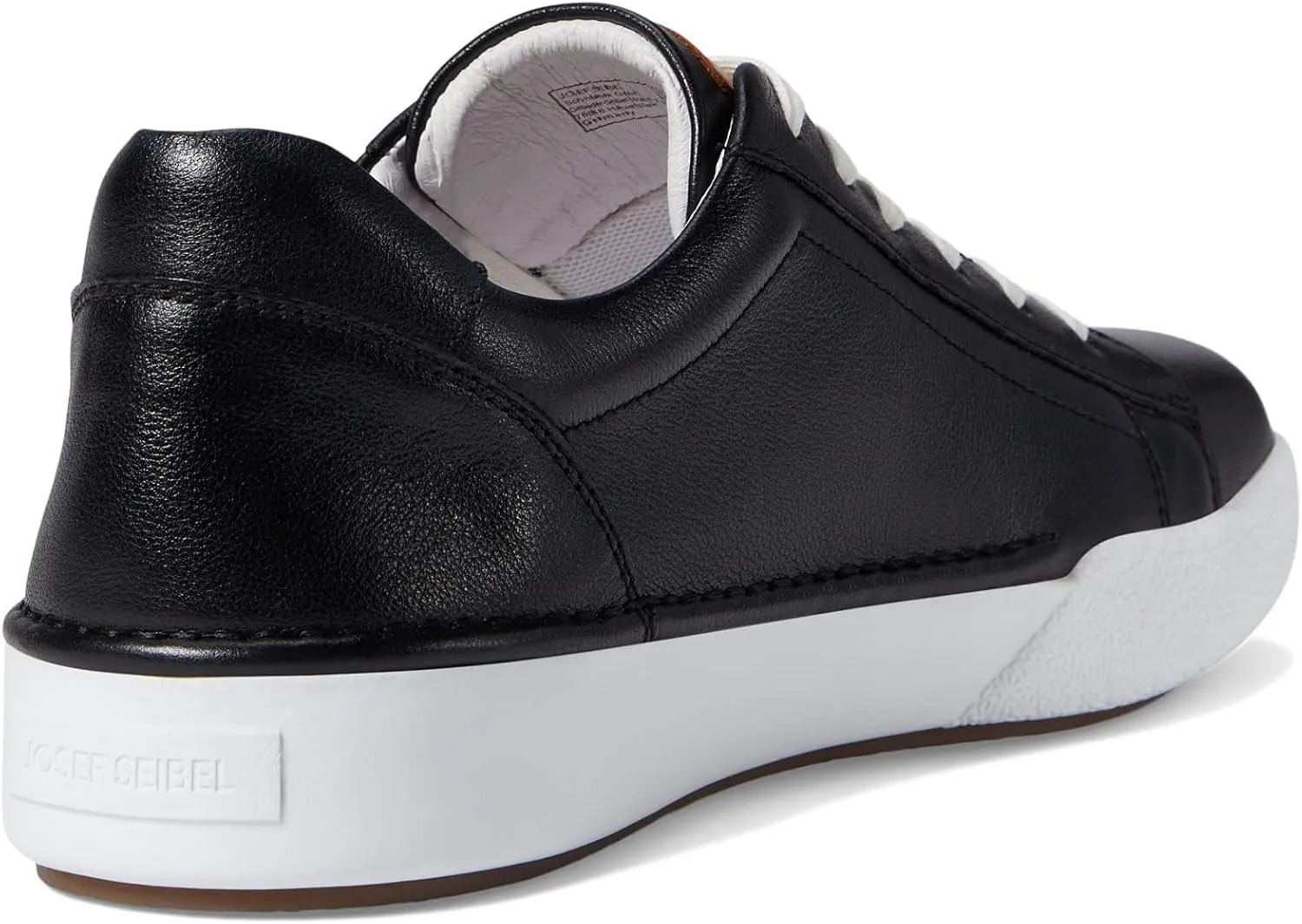 Josef Seibel® Claire 01 Leather Sneakers for Women – Leather and Textile Construction – Moc Toe