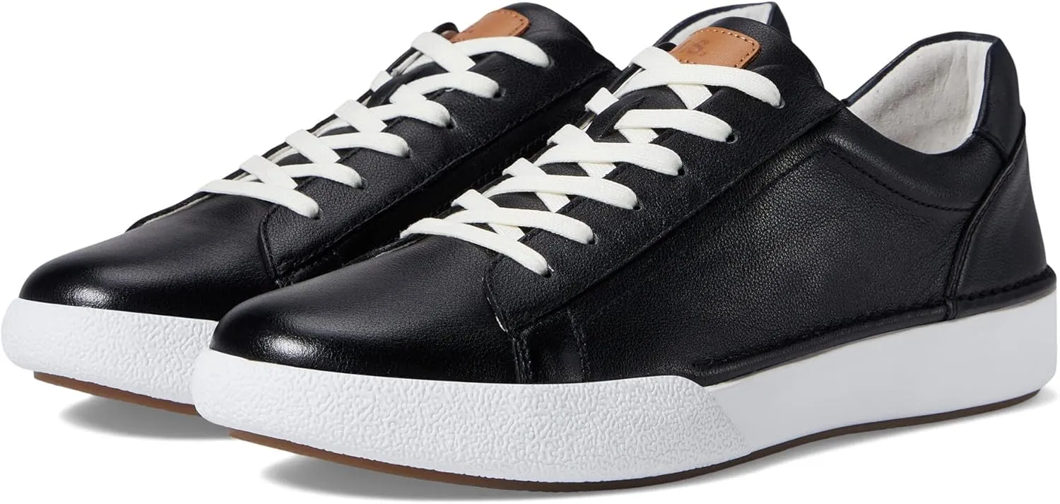 Josef Seibel® Claire 01 Leather Sneakers for Women – Leather and Textile Construction – Moc Toe