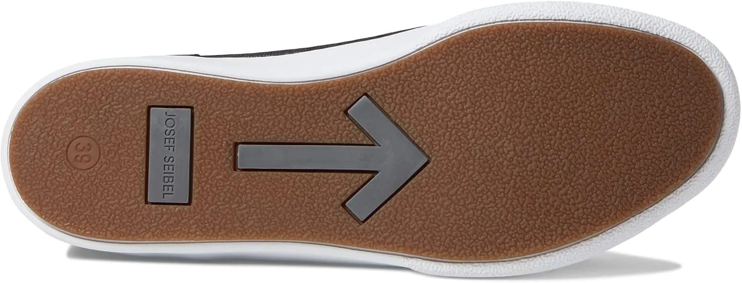 Josef Seibel® Claire 01 Leather Sneakers for Women – Leather and Textile Construction – Moc Toe