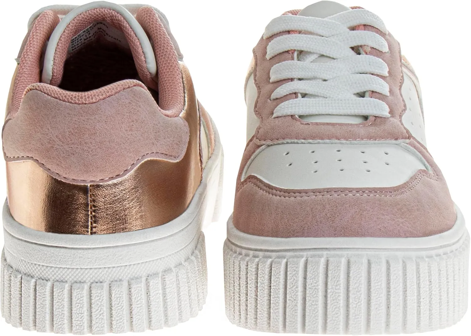 Josmo Kids Girl Sneakers Lace Up Casual Fashion Platform Shoes (Little Kid - Big Kid)