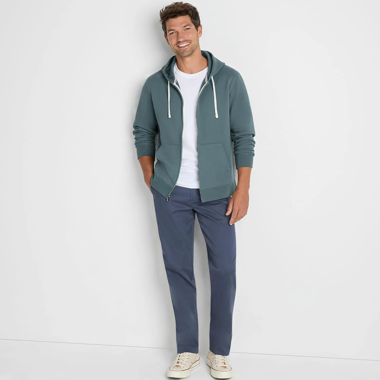 Lands' End Men's Serious Sweats Full Zip Hoodie