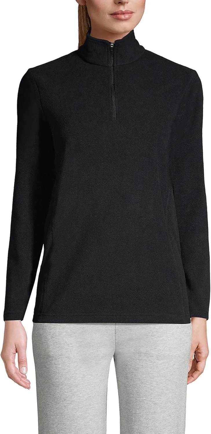 Lands' End Women's Anyweather Fleece Quarter Zip Pullover