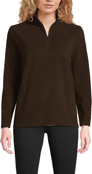 Lands' End Women's Anyweather Fleece Quarter Zip Pullover