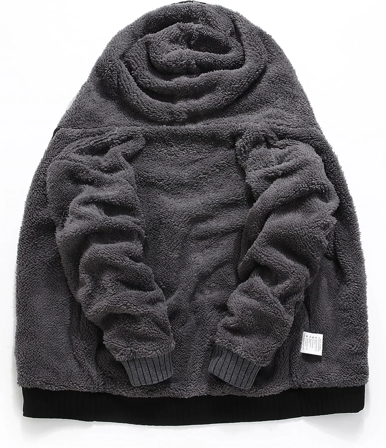 Little Beauty Hoodies for Men Zipper Jacket Fleece Sherpa Lined Winter Wool Heavyweight Sweashirts