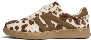 LUCKY STEP Women Classic Retro Gum Sole Fashion Sneakers Casual Tennis Skate Shoe Genuine Leather Walking Footwear Anti Slip Trainers