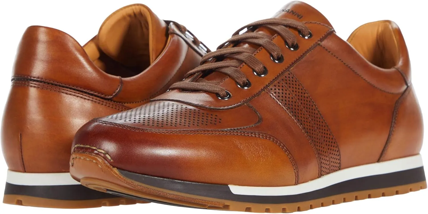Magnanni Lizandro - Sneakers for Men - Breathable Leather Lining - Rubber Outsole - Leather-Covered Footbed Cuero 14 M
