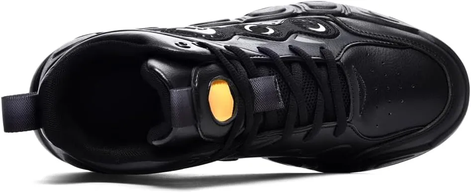 Men's High-Top Basketball Shoes,Artificial Leather Sneakers,Plus Sizes