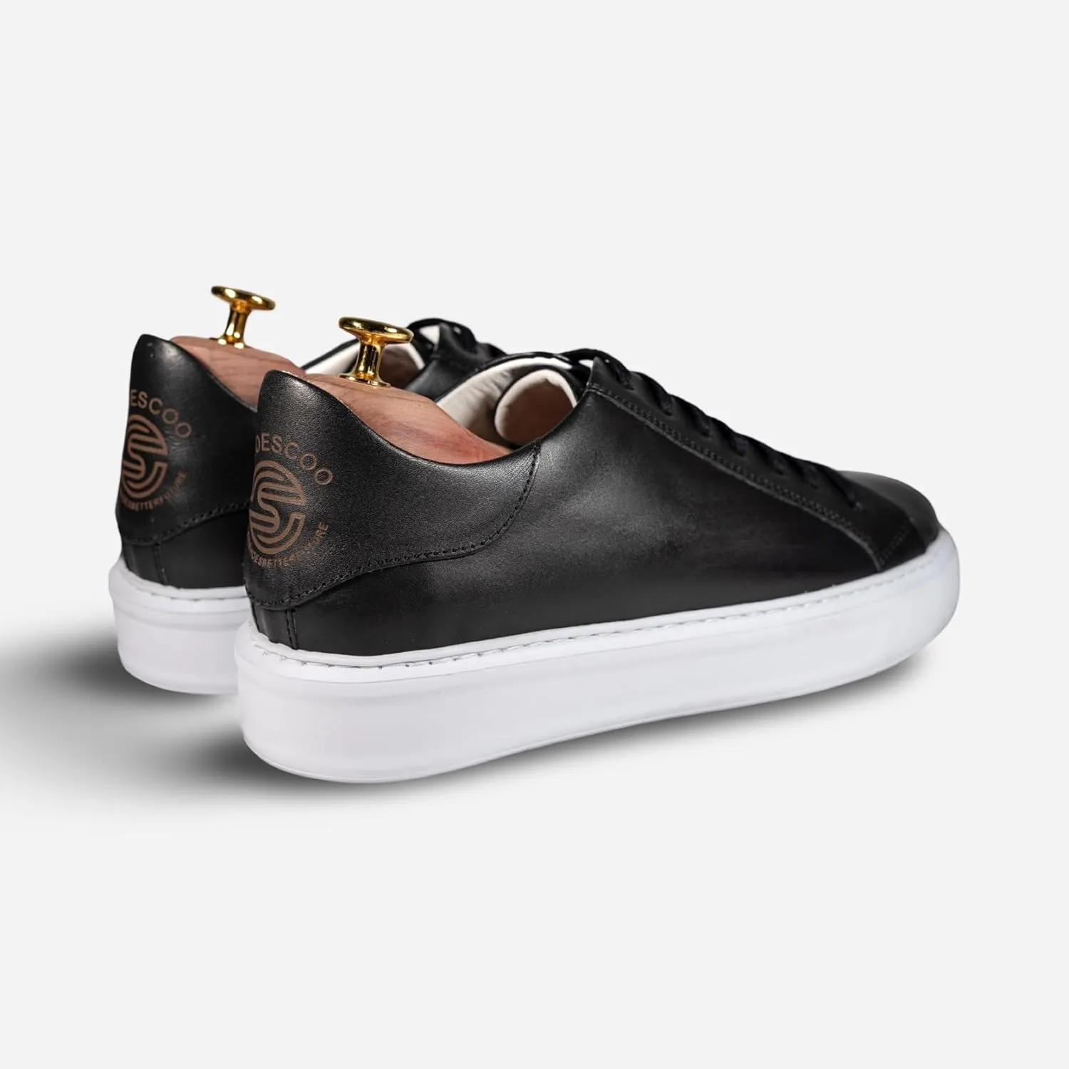 Mens Leather Sneakers – Handmade Elegant Sneakers for Men | Comfortable Walking Shoes | Versatile Smart Casual Footwear