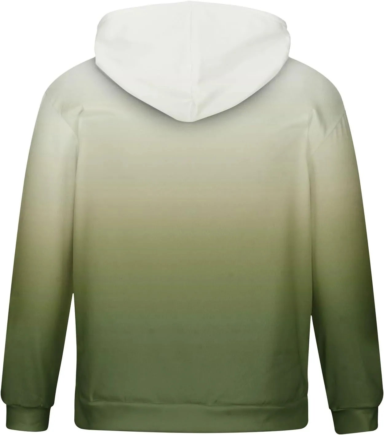 Men's Plus Size Graphic Hoodies Casual Fashion Gradient Color Long Sleeve Hooded Sweatshirt Loose Fit Muscle Pullover