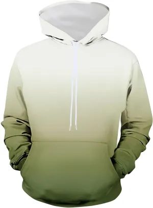 Men's Plus Size Graphic Hoodies Casual Fashion Gradient Color Long Sleeve Hooded Sweatshirt Loose Fit Muscle Pullover