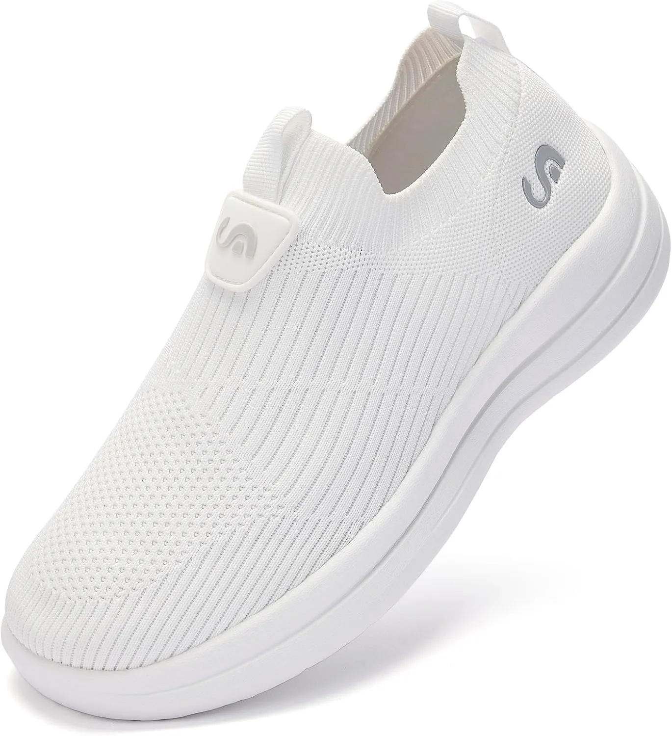 Men's Slip On Sneakers Walking Shoes Wide， Casual Soft Breathable Slip in Sock Sneakers，Non-Slip Rubber Sole, Workout,Athletic
