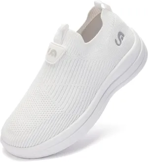 Men's Slip On Sneakers Walking Shoes Wide， Casual Soft Breathable Slip in Sock Sneakers，Non-Slip Rubber Sole, Workout,Athletic