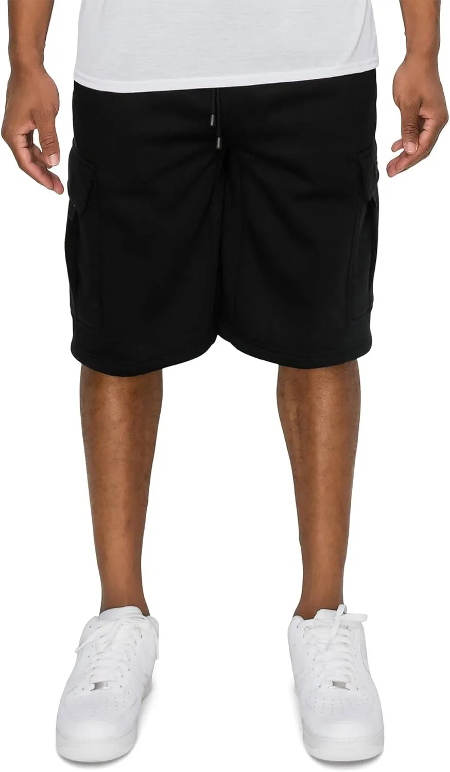 Men's Solid Fleece Cargo Shorts