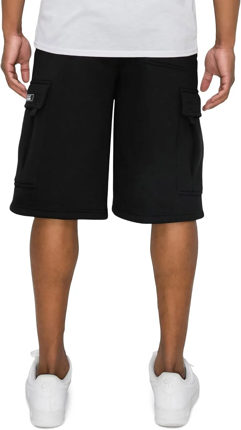 Men's Solid Fleece Cargo Shorts