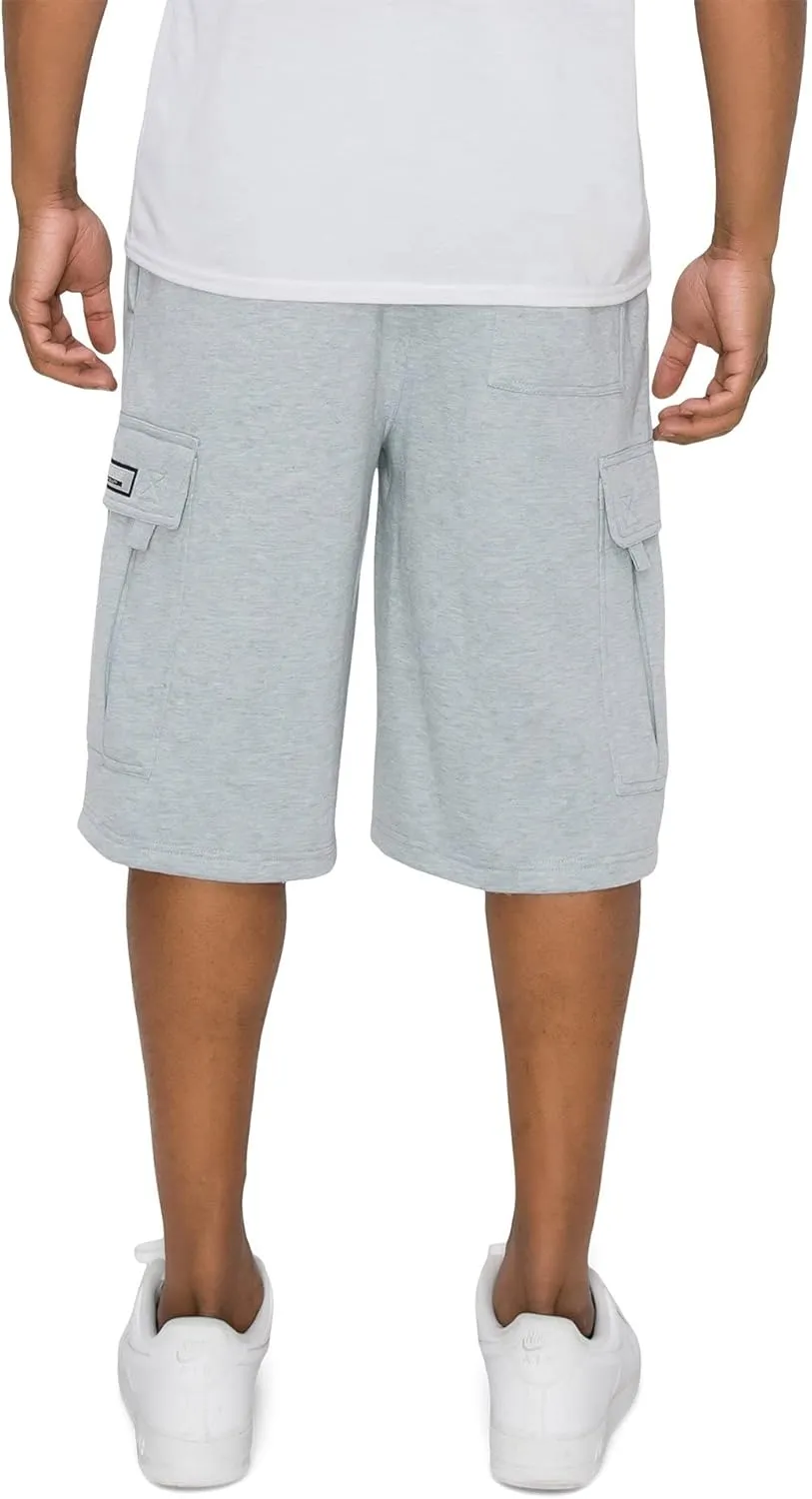 Men's Solid Fleece Cargo Shorts