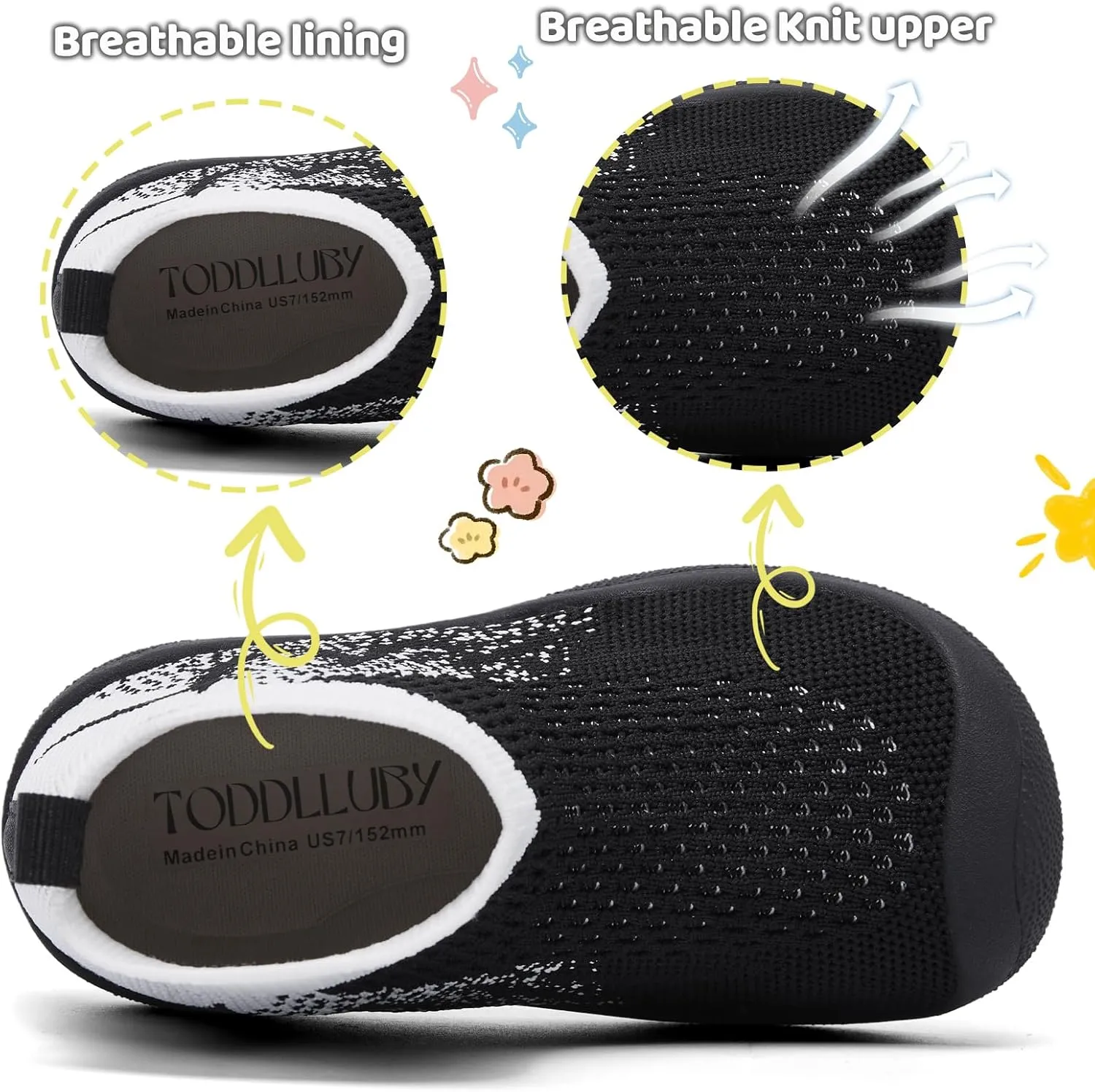 Minimalist Barefoot Sock Wrestling Shoes for Toddler and Little Kid | Lightweight Eco-friendlier Water Shoes | Multi-Purpose & Ultra Portab