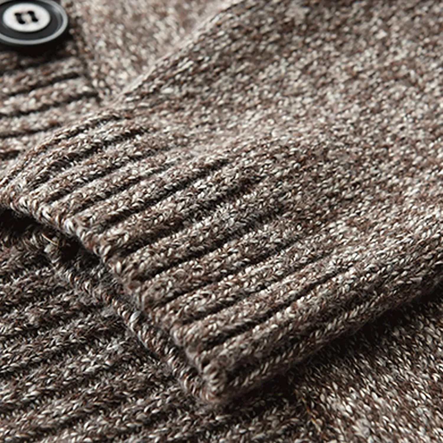 Muscularfit Mens Cardigan Sweaters Big and Tall Long Sleeve Double Breasted Casual Sweater Fashion Vintage Winter Jacket Coat