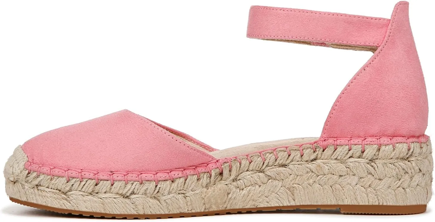 Naturalizer Women's Wren Ankle Strap Low Heel Espadrille Wedge Sandal