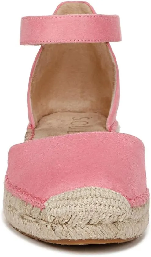 Naturalizer Women's Wren Ankle Strap Low Heel Espadrille Wedge Sandal