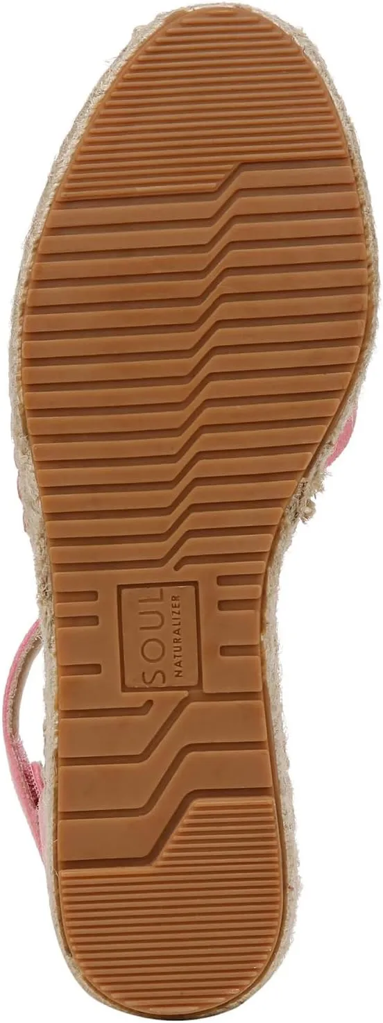 Naturalizer Women's Wren Ankle Strap Low Heel Espadrille Wedge Sandal