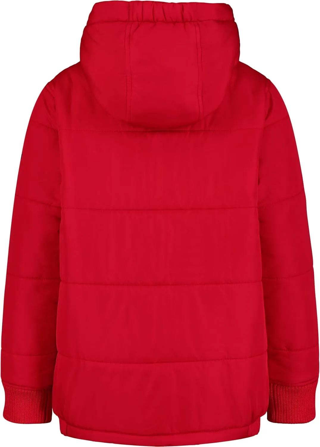 Nautica Boys' Heavy Weight Hooded Bubble Jacket with Polar Fleece Lining