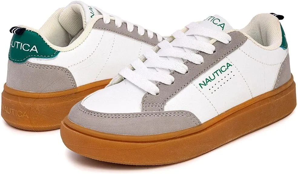 Nautica Kids Boys Lace-Up Fashion Sneakers Low-Top Dress Shoes for Youth - (Big Kid/Little Kid)