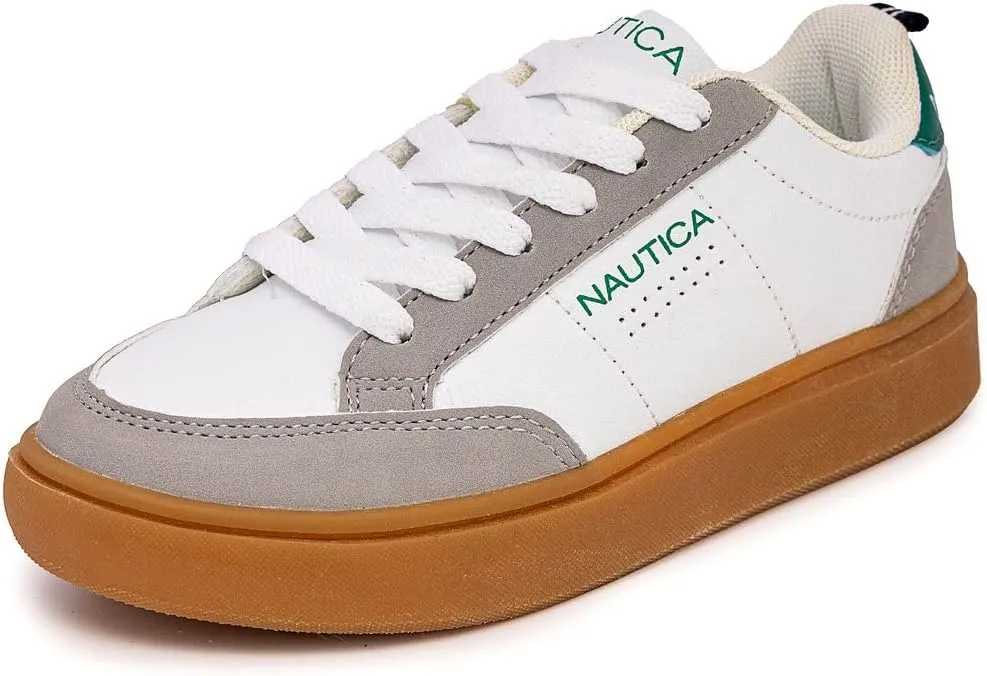 Nautica Kids Boys Lace-Up Fashion Sneakers Low-Top Dress Shoes for Youth - (Big Kid/Little Kid)