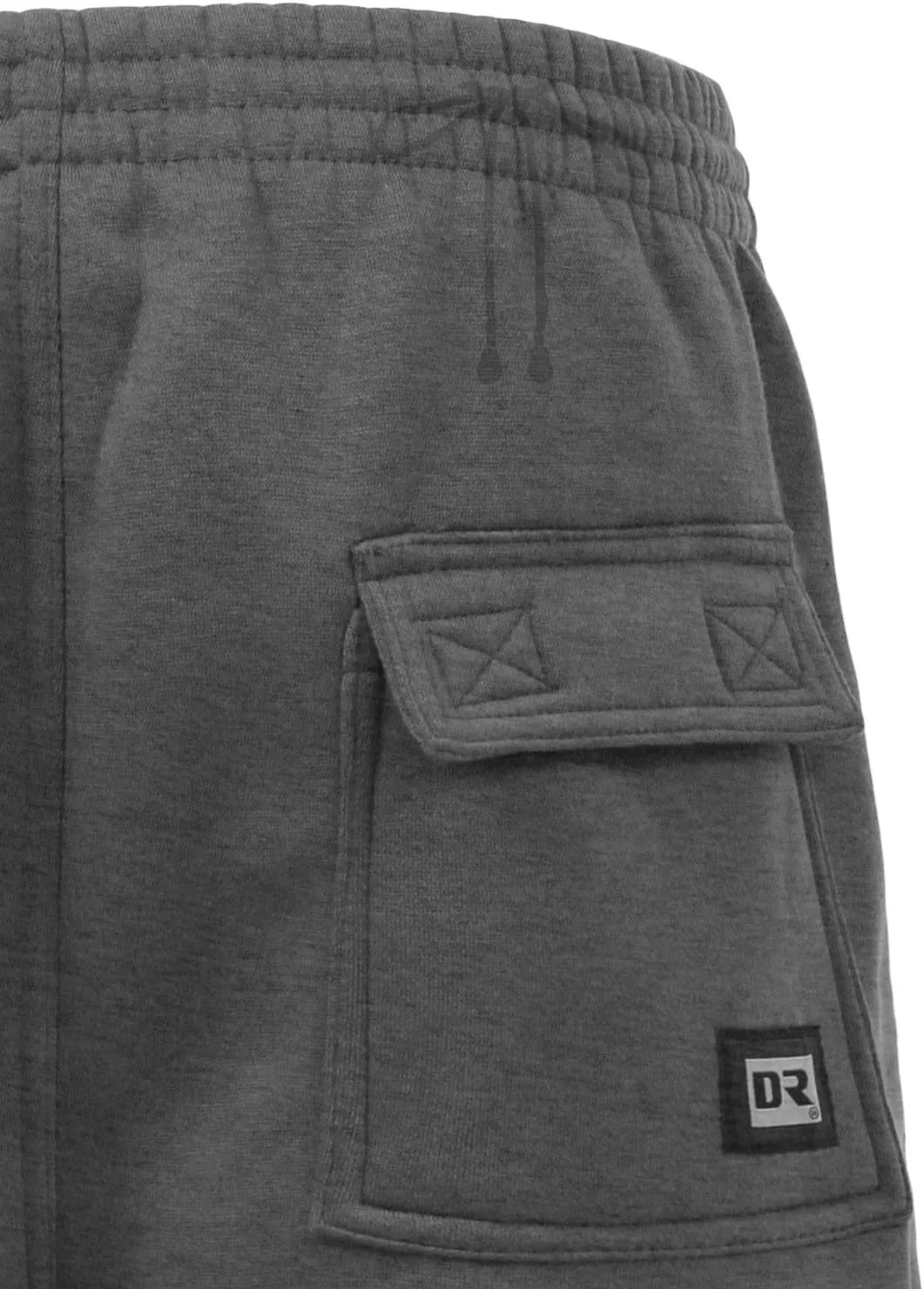 NE PEOPLE Mens Active Comfy Workout Gym Elastic Drawstring Fleece Cargo Sweat Shorts (M-7XL)