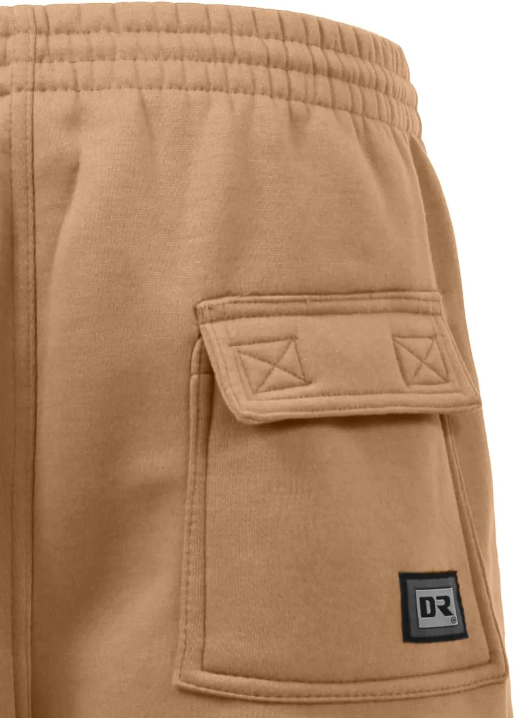 NE PEOPLE Mens Active Comfy Workout Gym Elastic Drawstring Fleece Cargo Sweat Shorts (M-7XL)