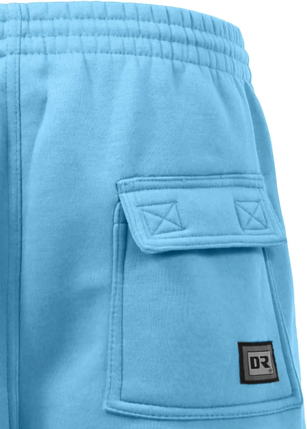 NE PEOPLE Mens Active Comfy Workout Gym Elastic Drawstring Fleece Cargo Sweat Shorts (M-7XL)