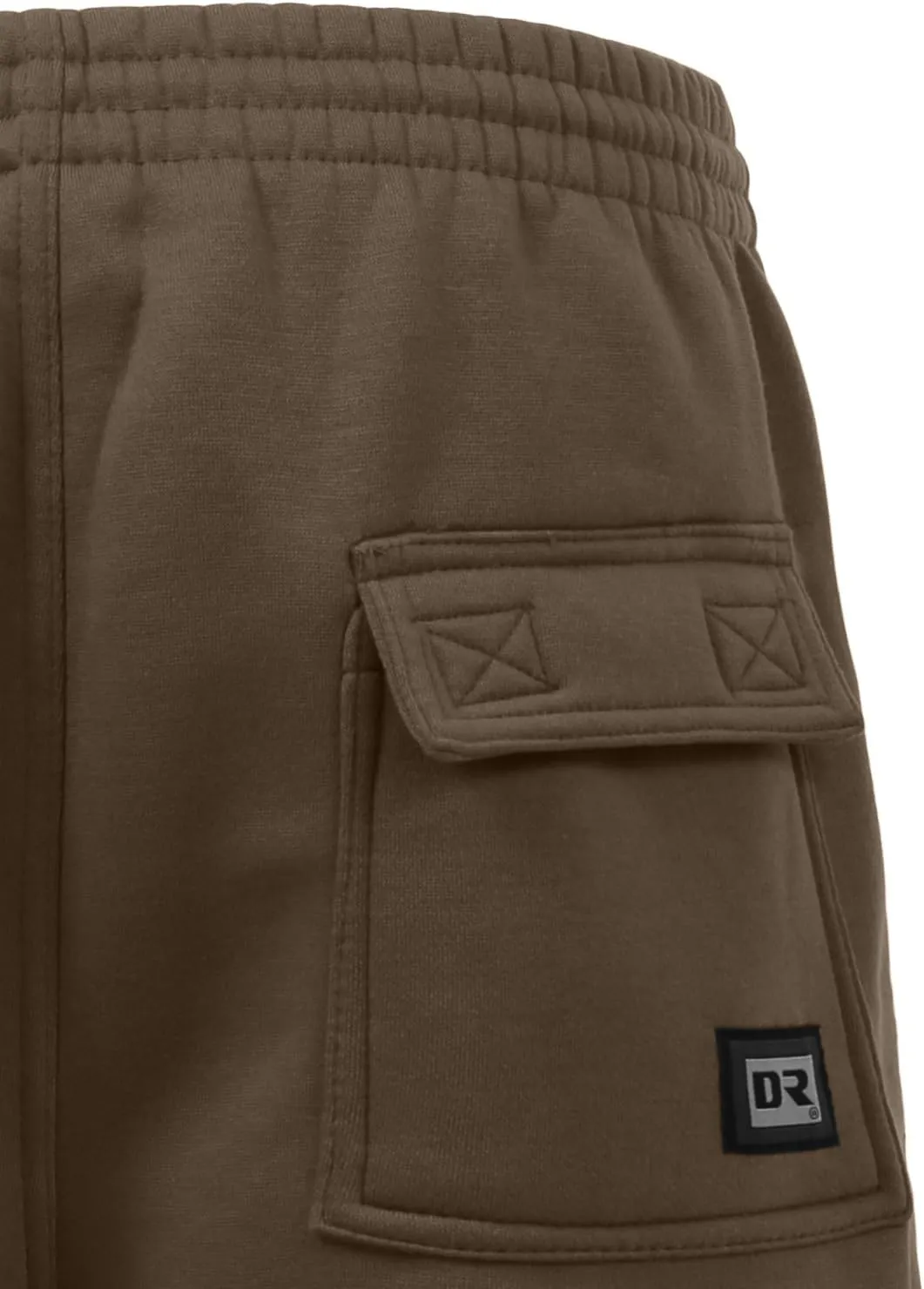 NE PEOPLE Mens Active Comfy Workout Gym Elastic Drawstring Fleece Cargo Sweat Shorts (M-7XL)