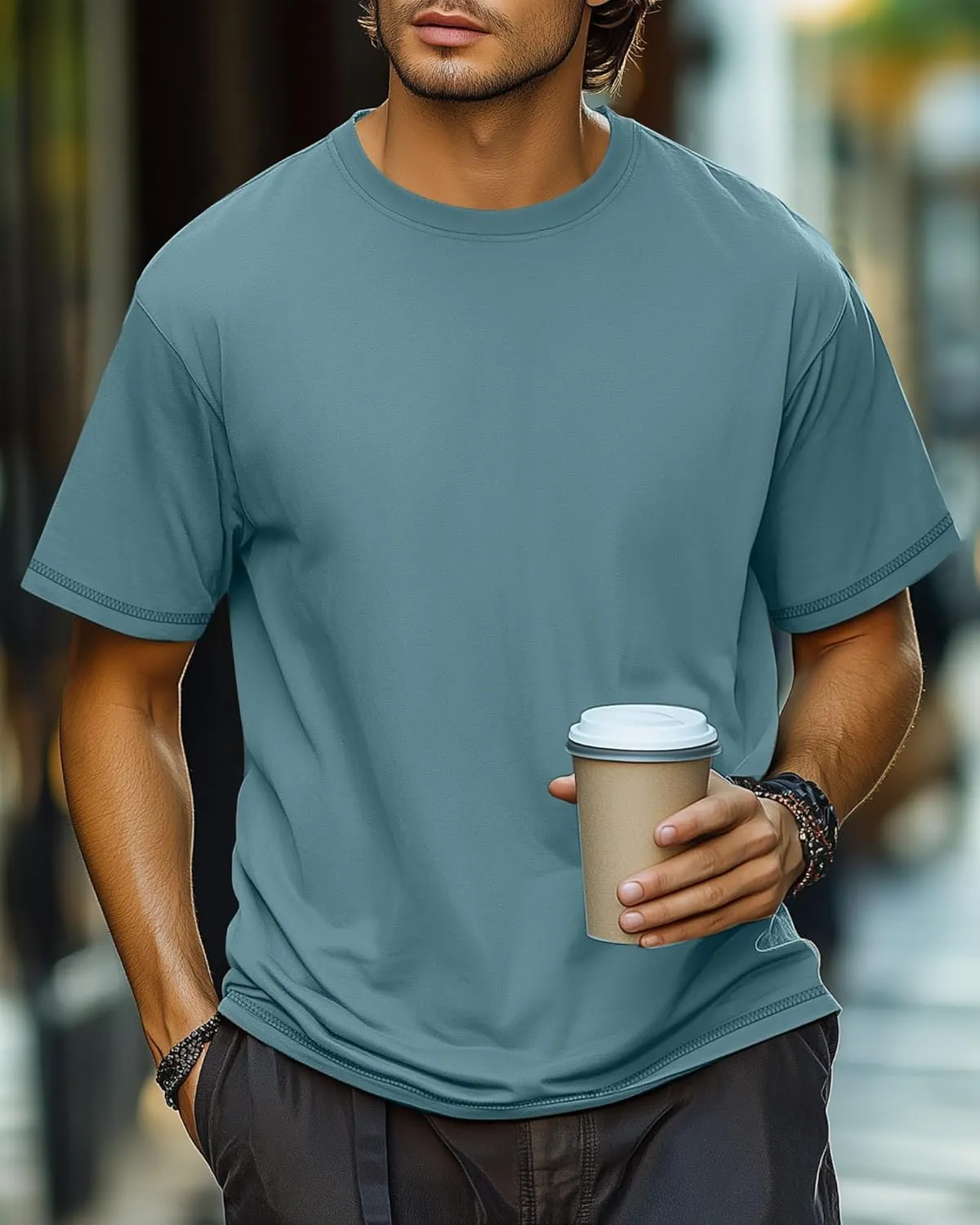 Neer 3 Pack Big and Tall Shirts for Men L-5XL, Oversized Cotton Crewneck Tops Loose Casual Large T-Shirts Summer Basic Tee
